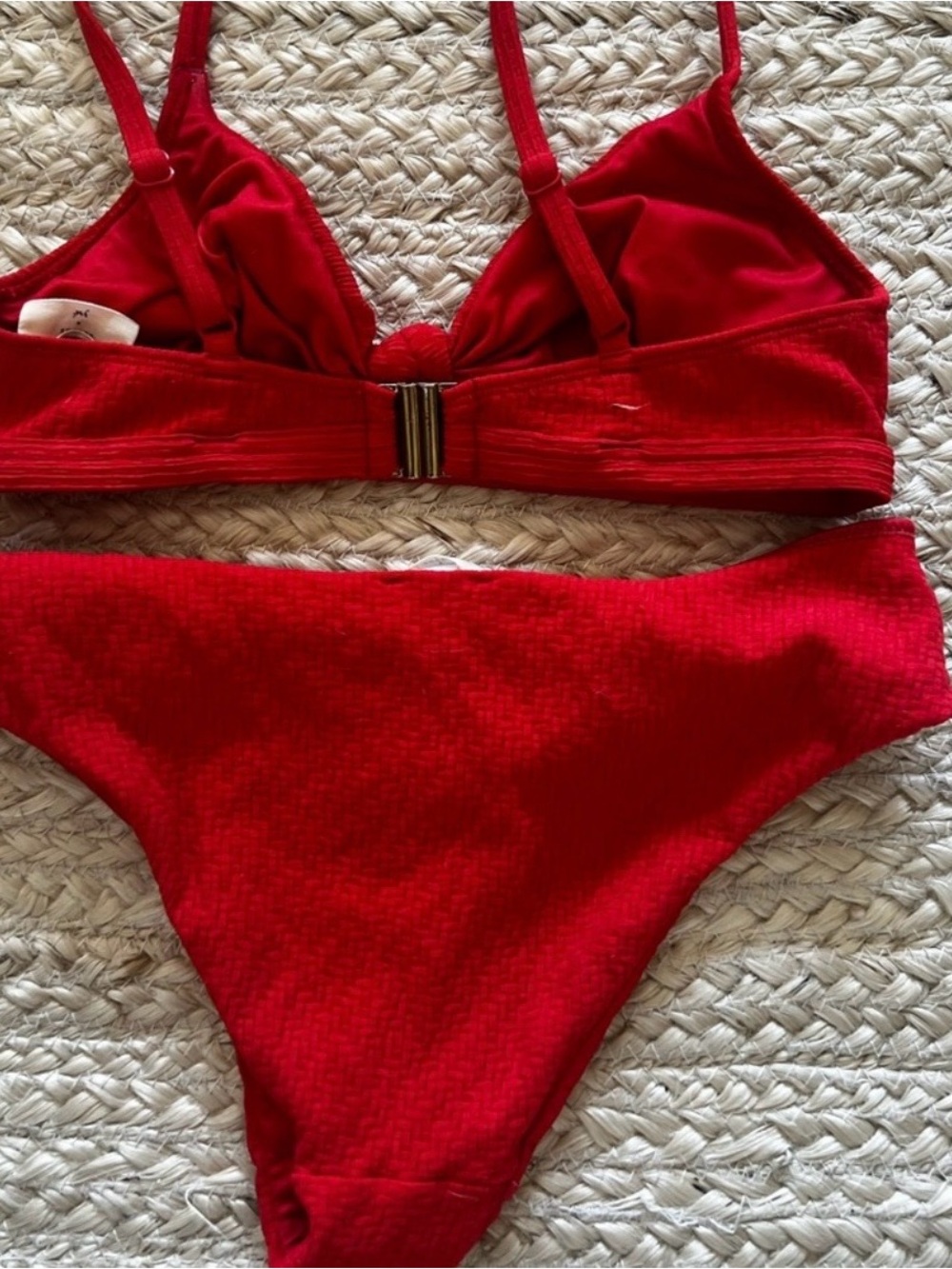 Sézane Red Two-Piece Bikini Set